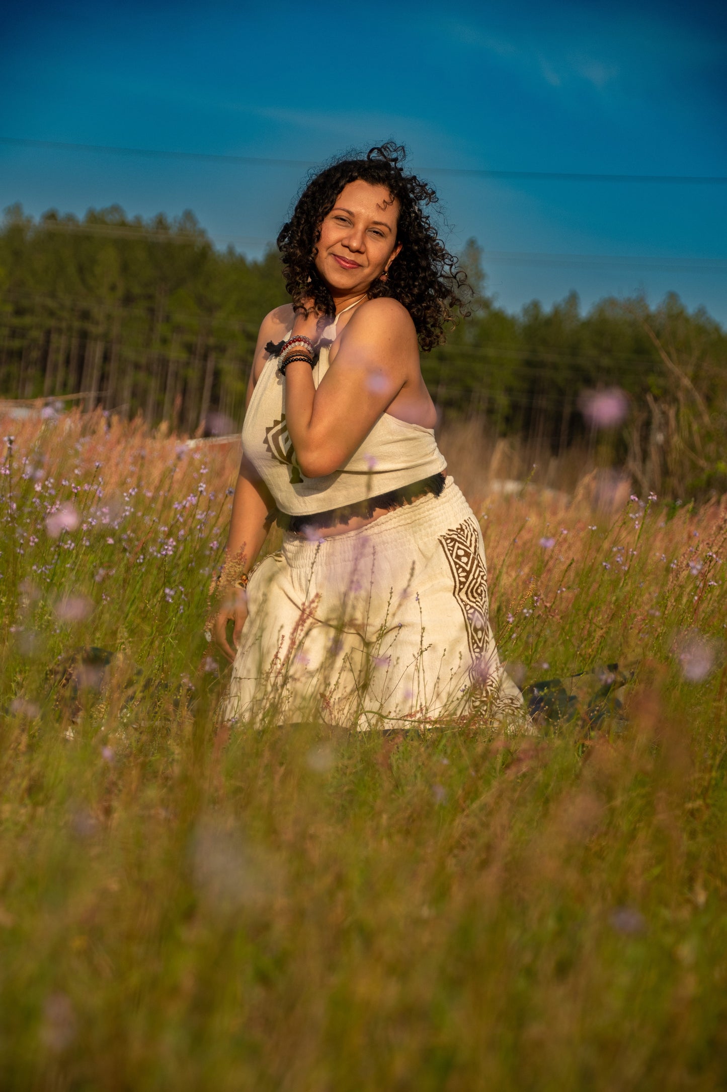 Sacred Flow Tribal Pants - Cream or Brown