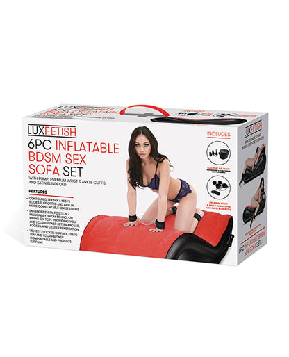 Lux Fetish Inflatable Sofa Set — Red/Black