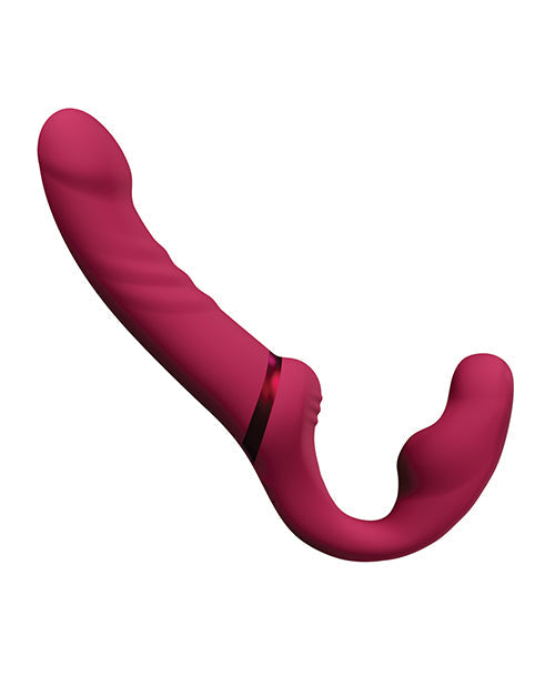 🔒 Lapis Vibrating Strapless Strap On - Pink | Lovense