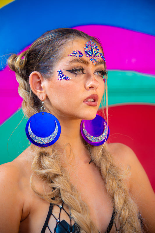 Verity Iridescent Face Jewels — Amethyst Glow