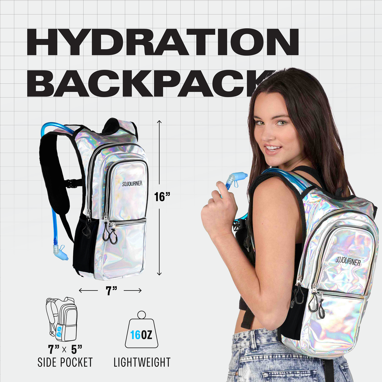 Endurance Hydration Pack — 2L Festival Backpack in Multiple Colors
