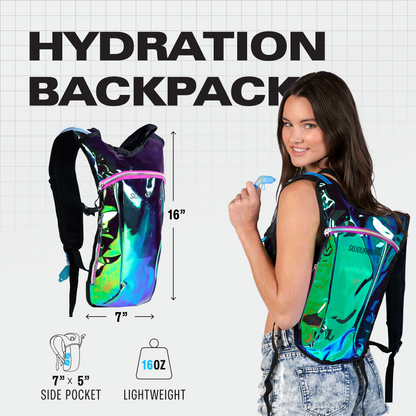 Momentum Hydration Pack - 2L Lightweight Festival Backpack - Select from Multiple Colors