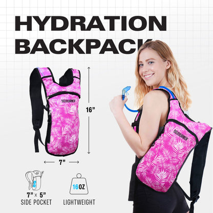 Momentum Hydration Pack - 2L Lightweight Festival Backpack - Select from Multiple Colors