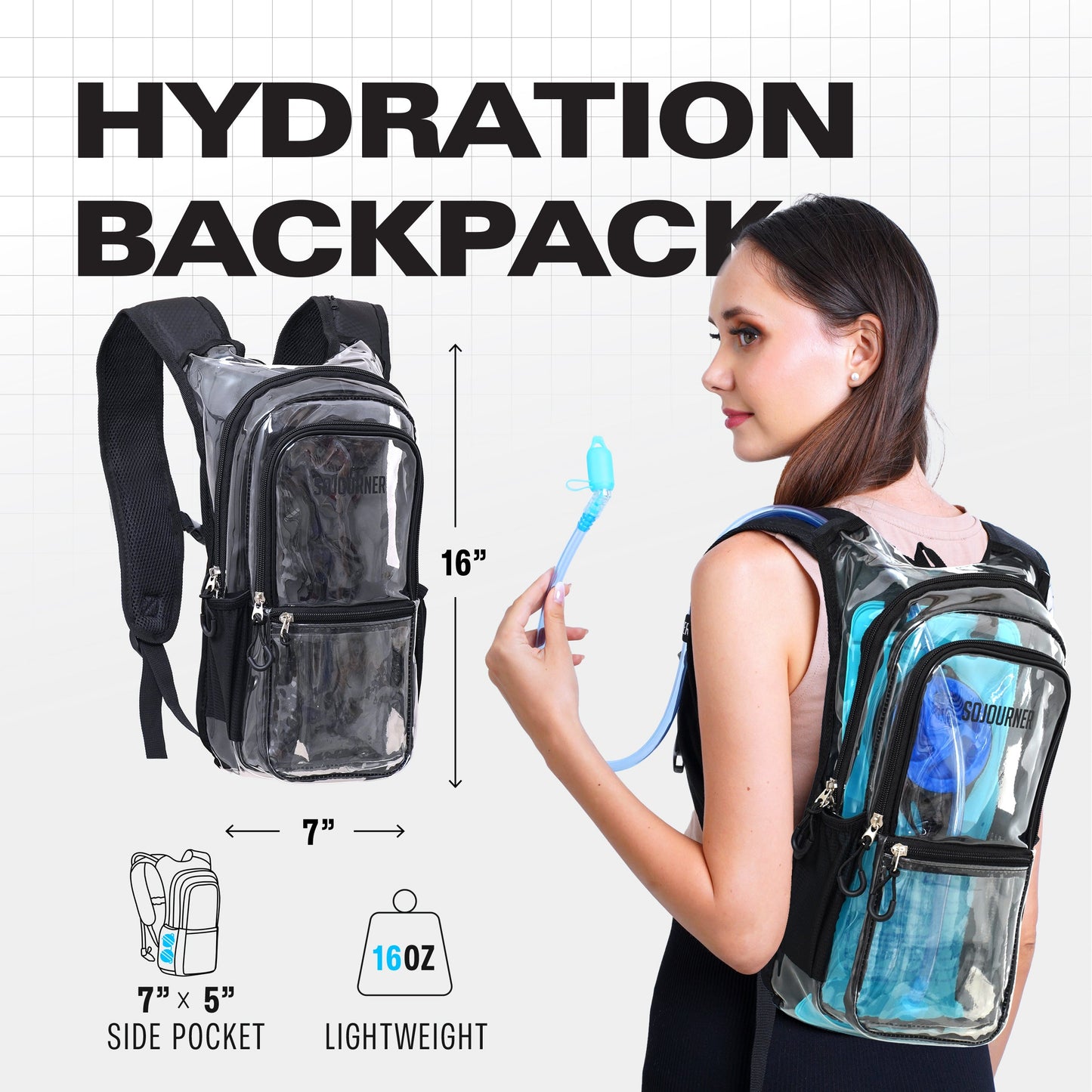 Endurance Hydration Pack — 2L Festival Backpack in Multiple Colors