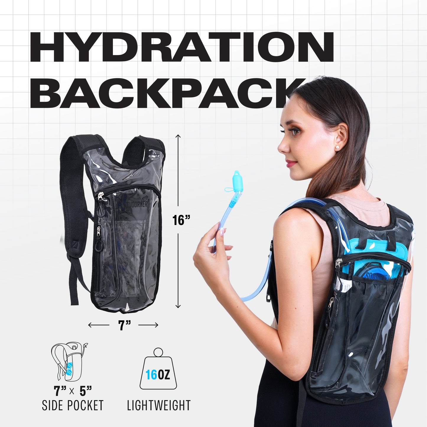Momentum Hydration Pack - 2L Lightweight Festival Backpack - Select from Multiple Colors