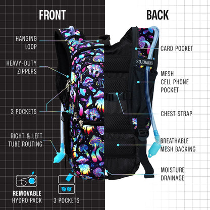 Endurance Hydration Pack — 2L Festival Backpack in Multiple Colors