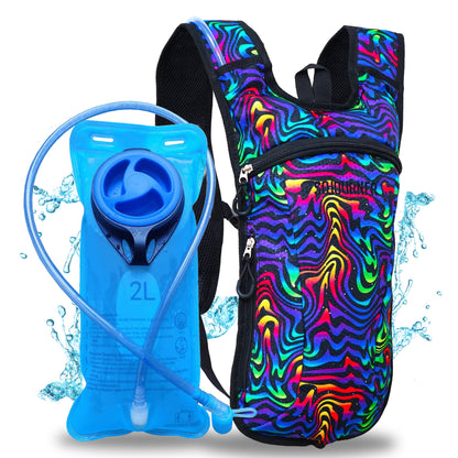 Momentum Hydration Pack - 2L Lightweight Festival Backpack - Select from Multiple Colors