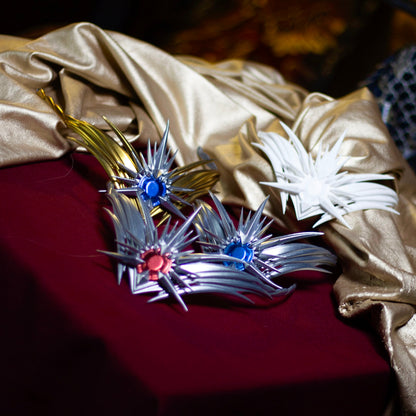 Arcane Intellect Headband — Silver / Blue / Gold | Custom Made