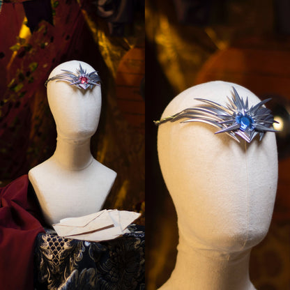 Arcane Intellect Headband — Silver / Blue / Gold | Custom Made