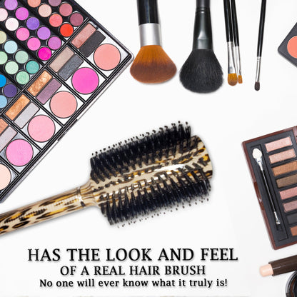 🗝️ Hair Brush Diversion Safe — Leopard Print