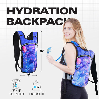 Momentum Hydration Pack - 2L Lightweight Festival Backpack - Select from Multiple Colors