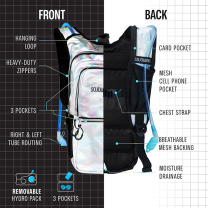 Endurance Hydration Pack — 2L Festival Backpack in Multiple Colors