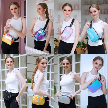 Holographic Festival Fanny Pack — Multiple Colors