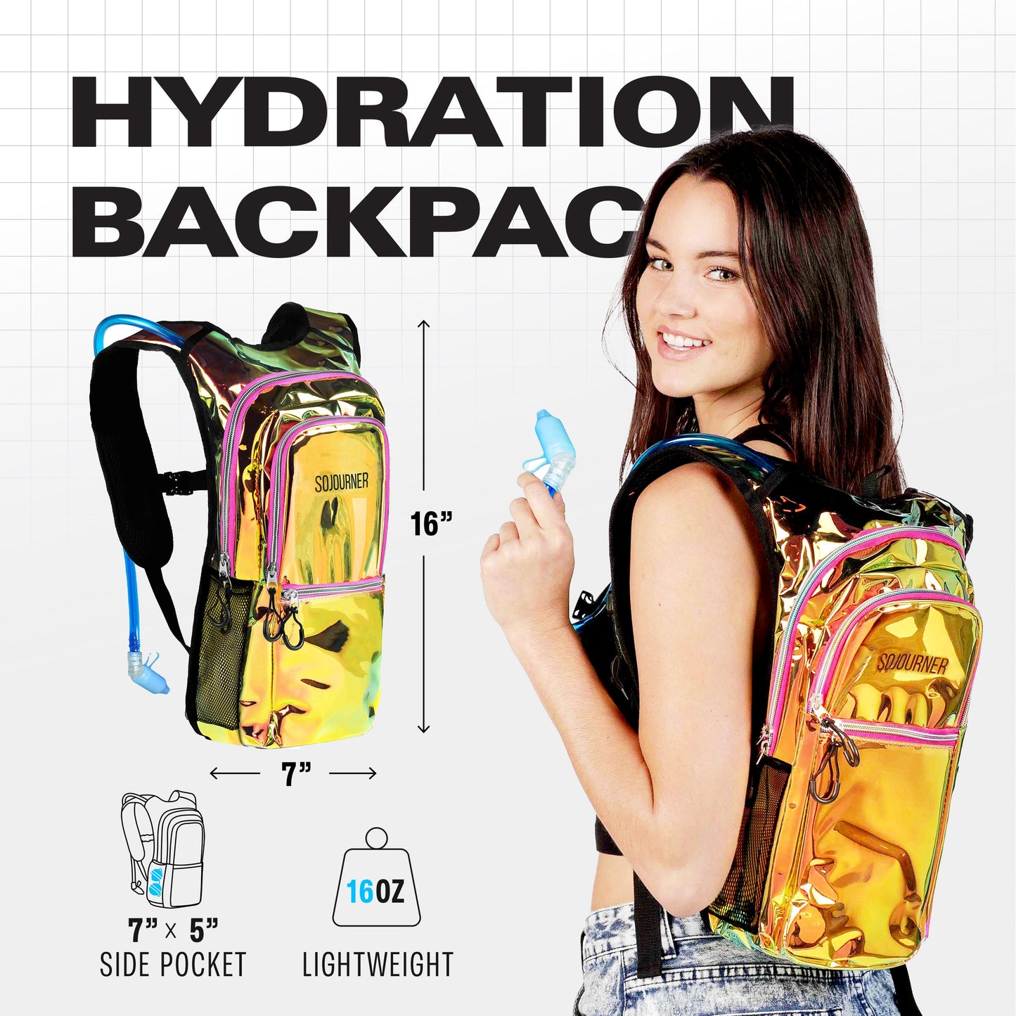 Endurance Hydration Pack — 2L Festival Backpack in Multiple Colors