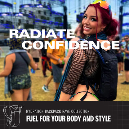 Momentum Hydration Pack - 2L Lightweight Festival Backpack - Select from Multiple Colors