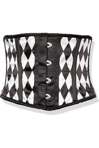Queen of Hearts Waist Cincher — Diamond Satin Underbust Corset | Daisy Corsets