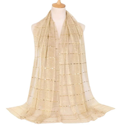 Starlight Metallic Sequin Pashmina Scarf