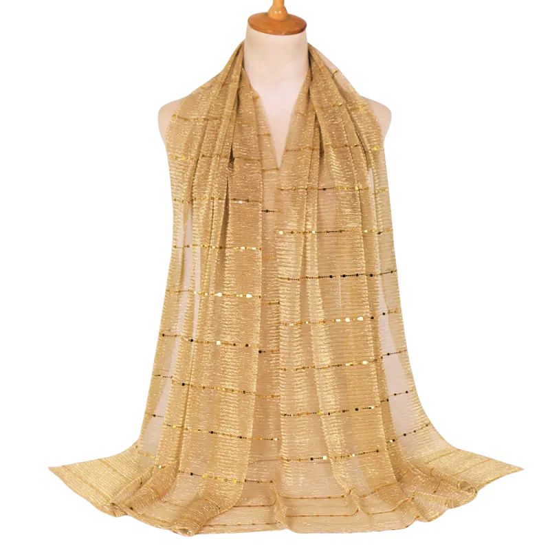 Starlight Metallic Sequin Pashmina Scarf