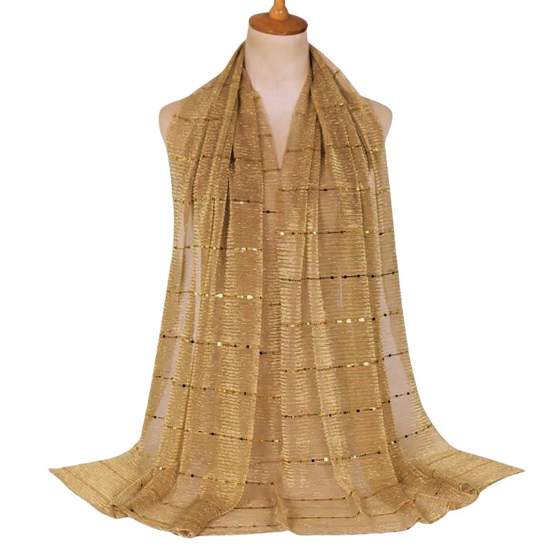 Starlight Metallic Sequin Pashmina Scarf