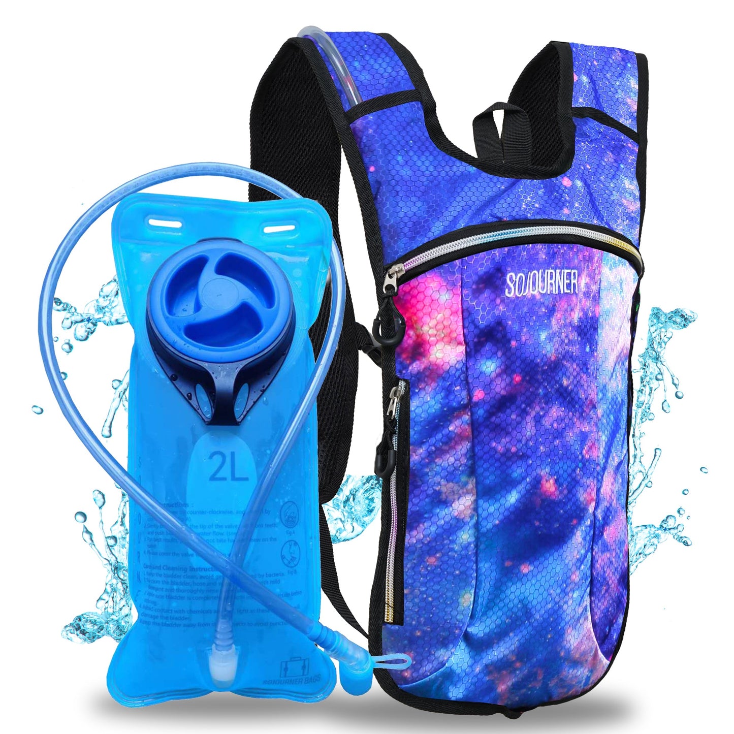 Momentum Hydration Pack - 2L Lightweight Festival Backpack - Select from Multiple Colors