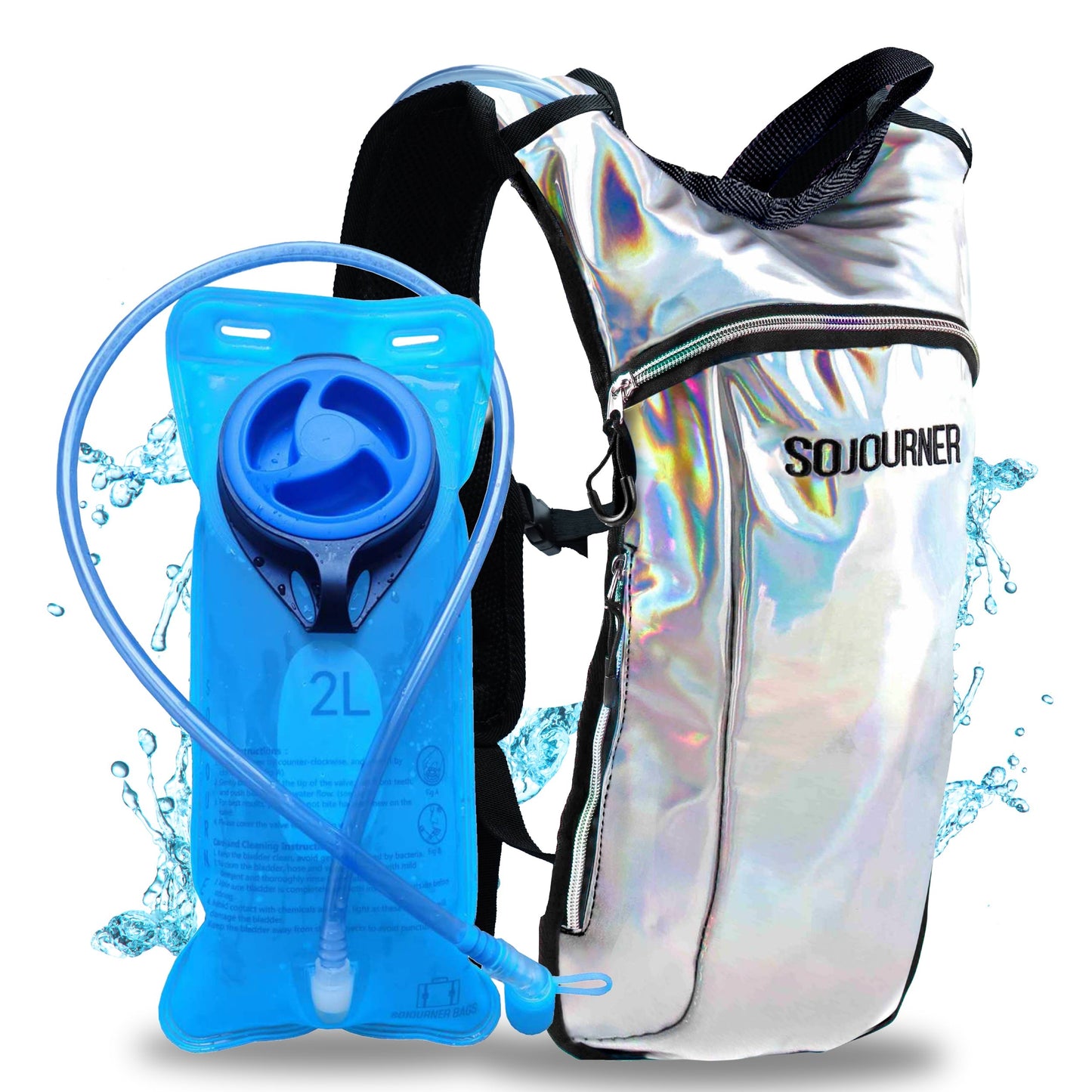Momentum Hydration Pack - 2L Lightweight Festival Backpack - Select from Multiple Colors