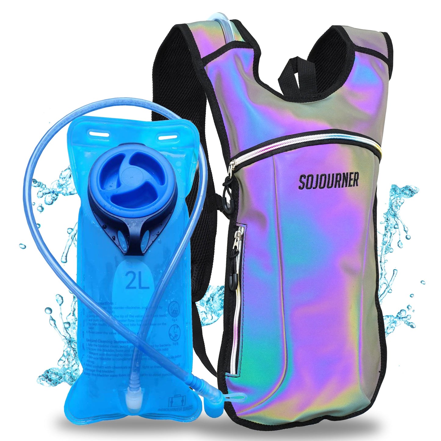 Momentum Hydration Pack - 2L Lightweight Festival Backpack - Select from Multiple Colors