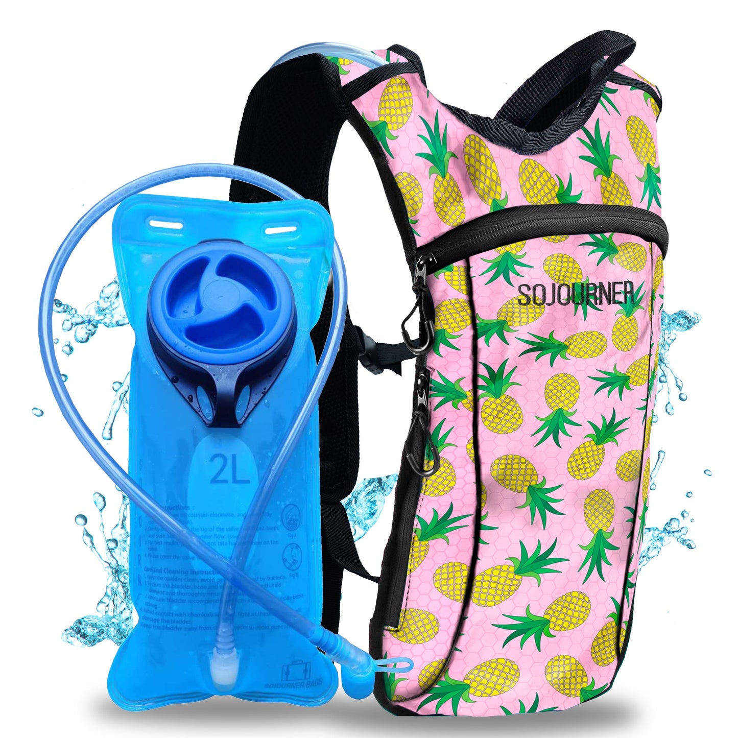 Momentum Hydration Pack - 2L Lightweight Festival Backpack - Select from Multiple Colors