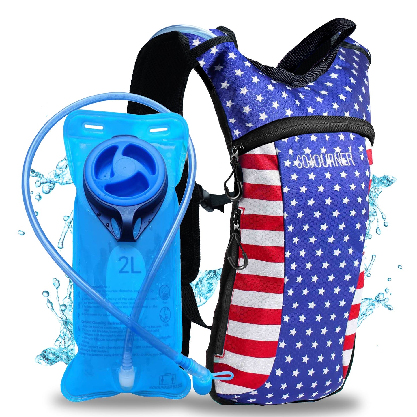 Momentum Hydration Pack - 2L Lightweight Festival Backpack - Select from Multiple Colors