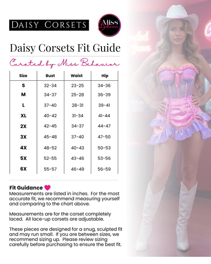 Lavish Patent Bunny Corset Dress Set - Black | Daisy Corsets
