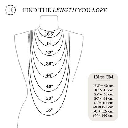 Crescent Light Long Chain Necklace — Quartz + Antique Gold or Silver