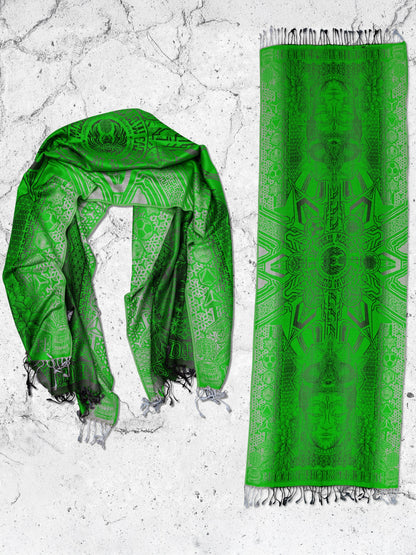 WOUNDS TO WISDOM • Yantrart x Rage Nation • UV-Reactive Gradient Shawl