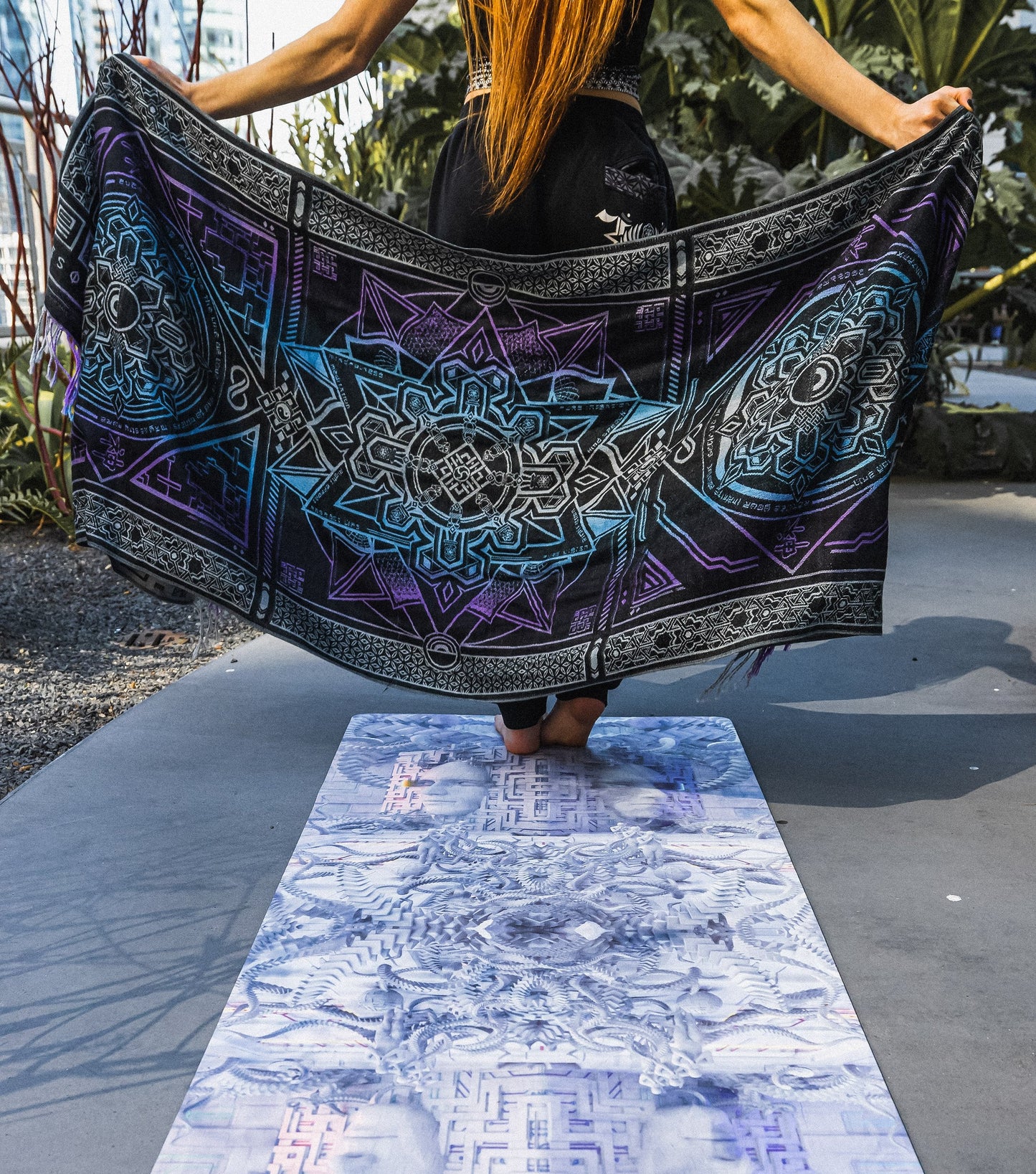 Defense Node Yoga Mat + Embroidered Carry Bag | Rage Nation
