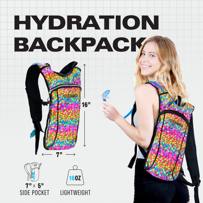 Momentum Hydration Pack - 2L Lightweight Festival Backpack - Select from Multiple Colors