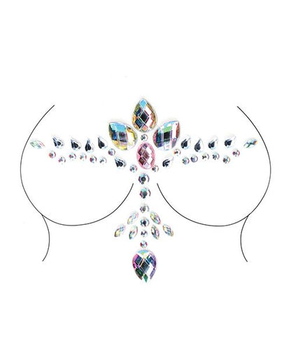 Iridescent Body Jewel Set — Pasties, Cleavage Gems, or Face Crystals