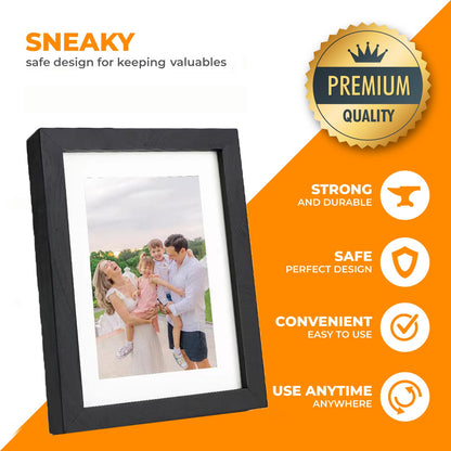 🗝️ Concealed Photo Frame Safe — 4x6