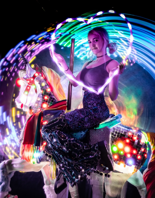 Starlight Spin™ LED Heart Hoop