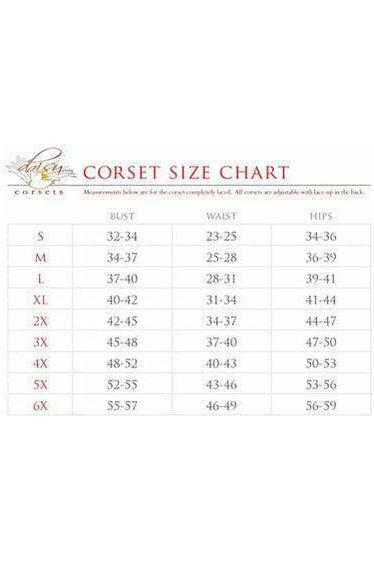 Queen of Hearts Waist Cincher — Diamond Satin Underbust Corset | Daisy Corsets