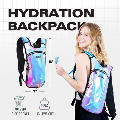 Momentum Hydration Pack - 2L Lightweight Festival Backpack - Select from Multiple Colors
