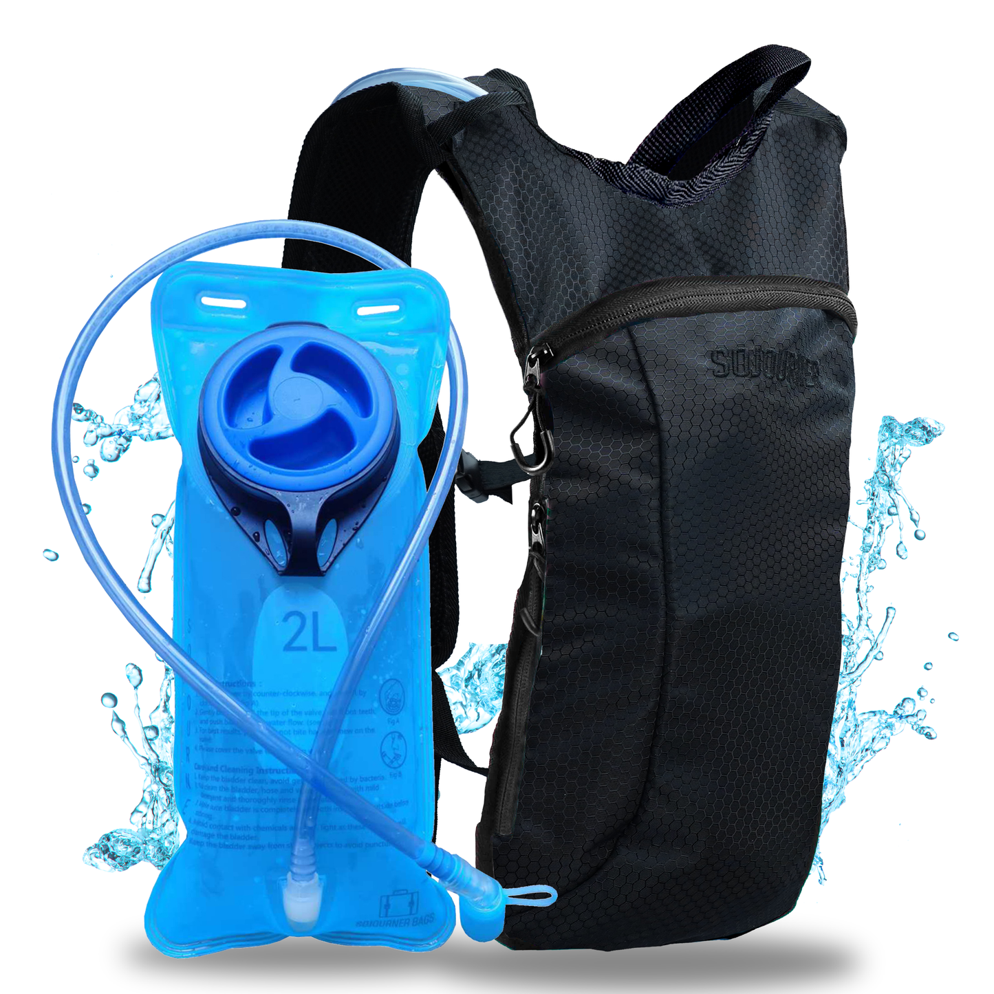 Momentum Hydration Pack - 2L Lightweight Festival Backpack - Select from Multiple Colors