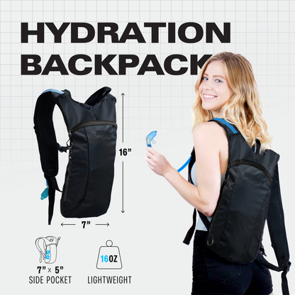 Momentum Hydration Pack - 2L Lightweight Festival Backpack - Select from Multiple Colors