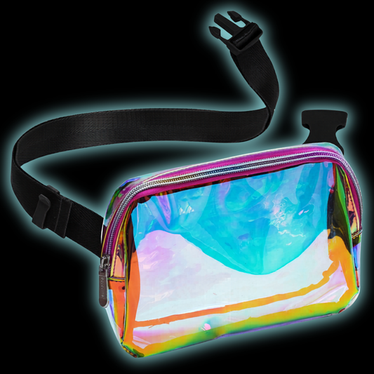 Holographic Festival Fanny Pack — Multiple Colors