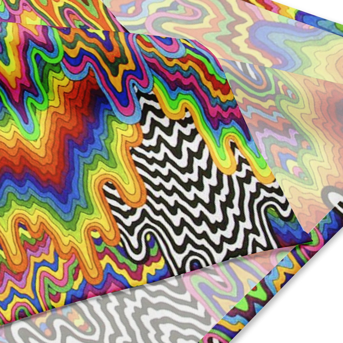 Prism Drip Multi-Wear Bandana — Festival Utility Wrap