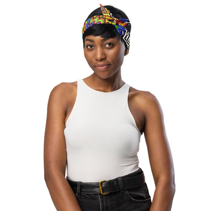 Prism Drip Multi-Wear Bandana — Festival Utility Wrap