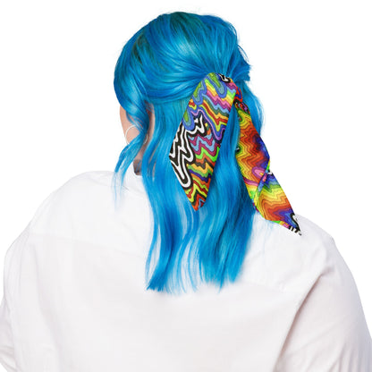 Prism Drip Multi-Wear Bandana — Festival Utility Wrap