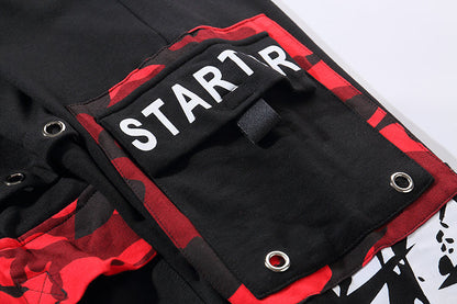 Starting Member Graphic Joggers — Black / Red Camo