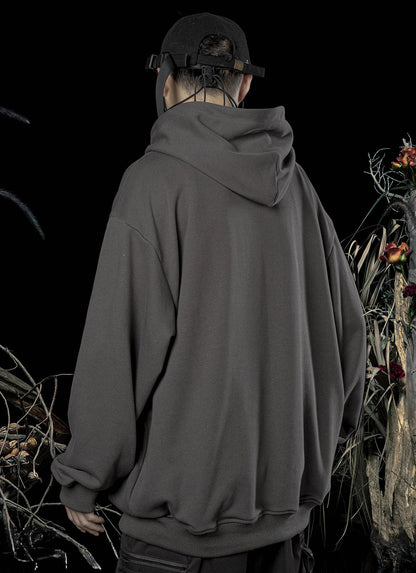 Utility Mode Multi-Pocket Hoodie — Grey