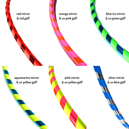 Prism Flow Fitness Hoop — Mirror & Holographic Grip Edition