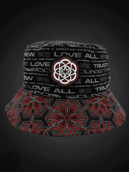 PROTECTED BY INTENT ✦ REVERSIBLE / REFLECTIVE ✦ BUCKET HAT w/ hidden pocket