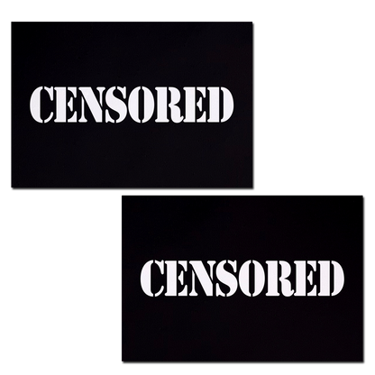 Censored Bar Pasties — Matte Black | Pastease