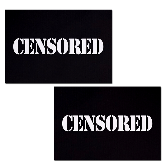 Censored Bar Pasties — Matte Black | Pastease